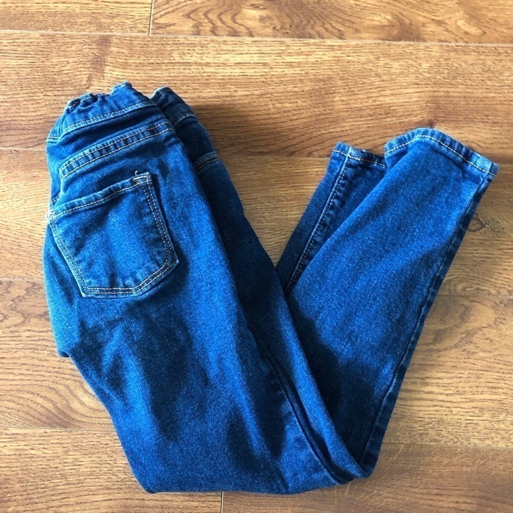 Old Navy blue skinny built-in tough Jeggings in size S (6-7)